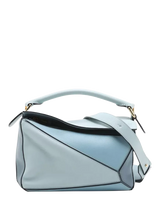 John Lewis Pre-loved LOEWE Small Tri Colour Puzzle Bag Blue Cross Body Bag- Buy online at McGrocer
