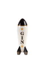 John Lewis Jonathan Adler Space Age Rocket Porcelain Decanter, Gin, Black/Gold, 677ml- Buy online at McGrocer