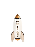 Jonathan Adler rocket decanter black and gold, imported from the UK