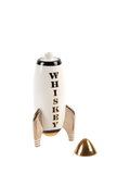 Jonathan Adler rocket decanter black and gold, imported from the UK