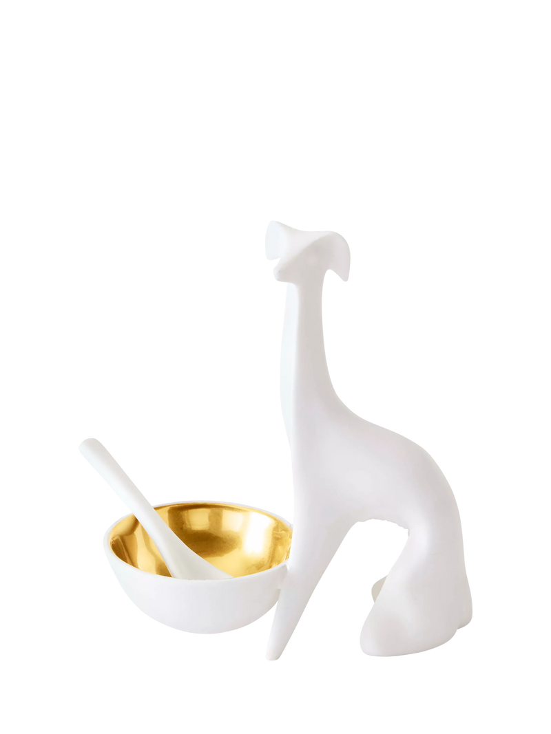 Jonathan Adler greyhound salt and pepper cellar 12cm - British product