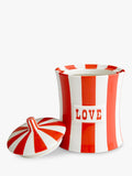 Jonathan Adler Vice Peace porcelain canister red, UK version