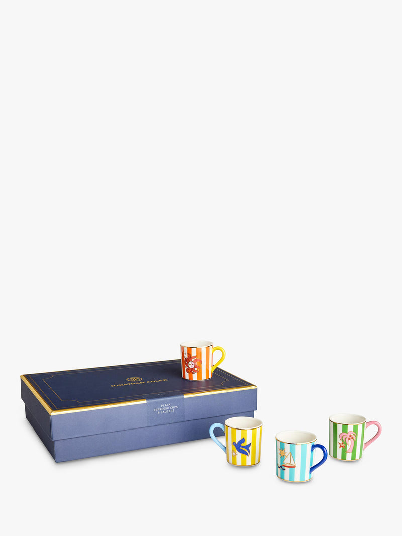 Jonathan Adler Playa espresso cup set 90ml (British brand)