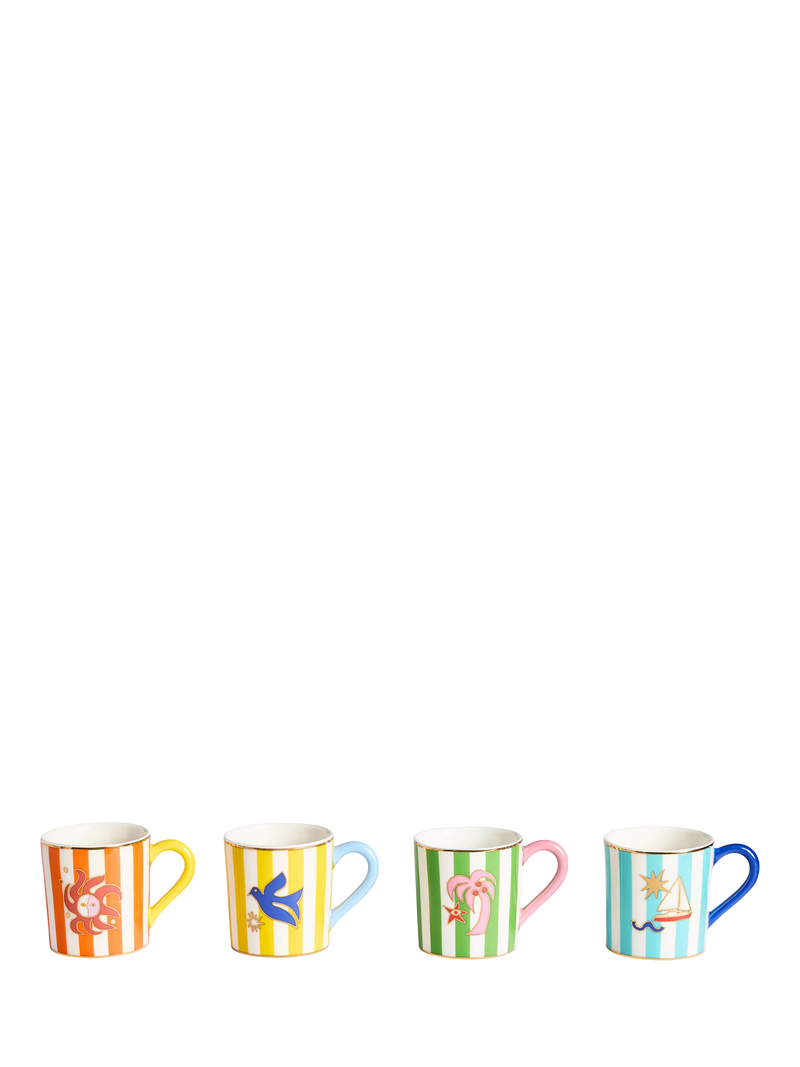 Jonathan Adler Playa espresso cup set 90ml (British brand)