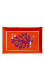 John Lewis Jonathan Adler Playa Seaside Porcelain Tray, Red- Buy online at McGrocer