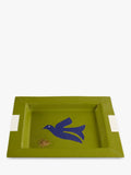 Jonathan Adler Playa Bird square pebble leather tray (British brand)