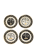 Jonathan Adler Marseilles porcelain plates set of 4 16cm, imported from the UK