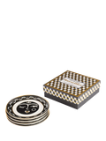Jonathan Adler Marseilles porcelain plates set of 4 16cm, imported from the UK