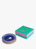 Jonathan Adler Playa small porcelain side plates set of 4, UK version