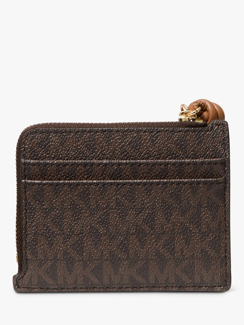 Michael Kors jet set wristlet card holder acorn (British brand)