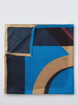 John Lewis John Lewis Heritage Pure Silk Square Scarf, Navy Multi- Buy online at McGrocer