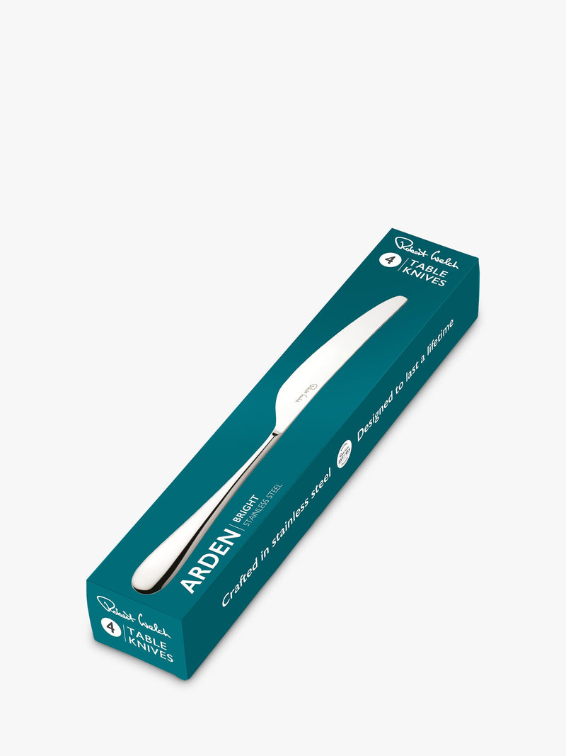 Robert Welch Arden Bright table knives set of 4, UK version