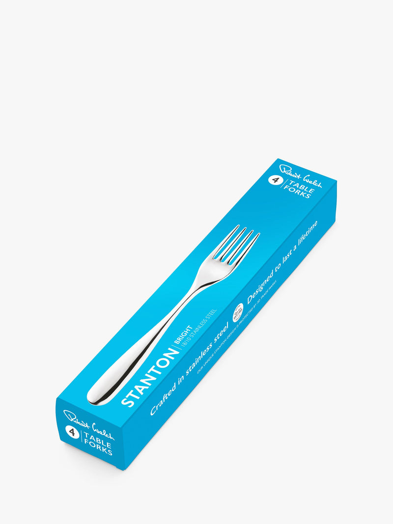Robert Welch Stanton Bright table forks set of 4, UK version