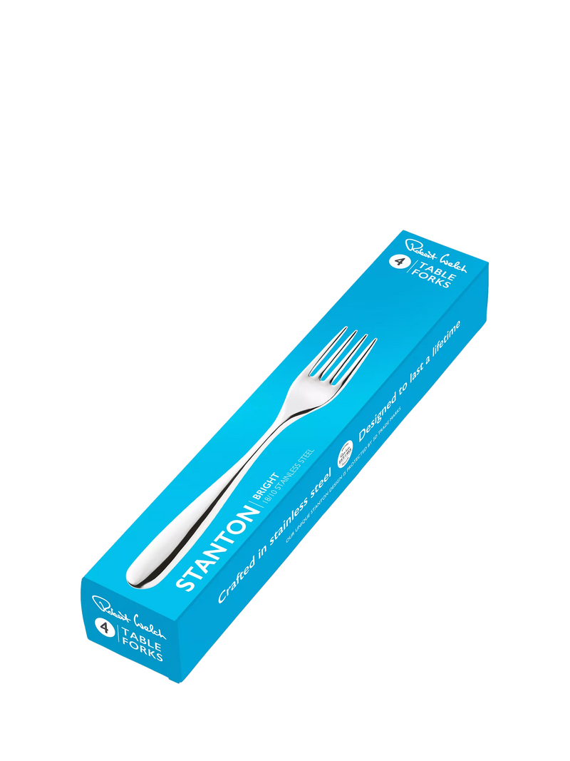 Robert Welch Stanton Bright table forks set of 4, UK version