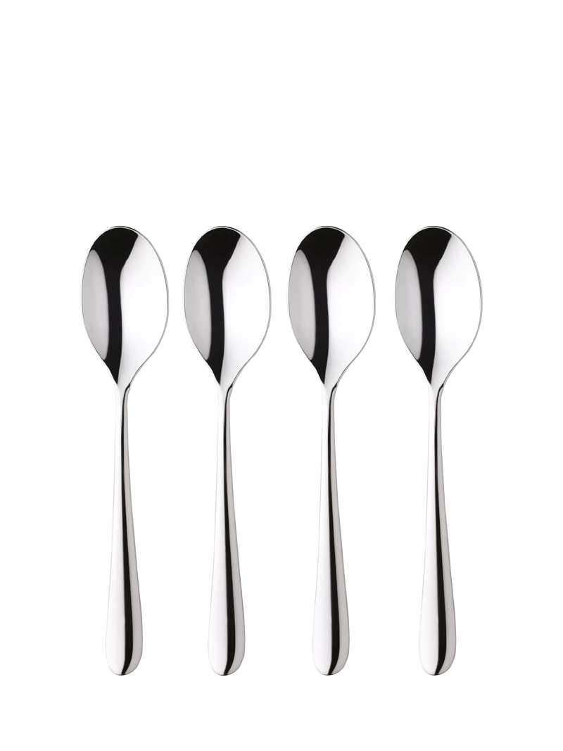Robert Welch Kingham Bright dessert spoons set of 4, UK version