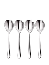 John Lewis Robert Welch Kingham Bright Stainless Steel Round Bowl Soup Spoons, Set of 4- Buy online at McGrocer