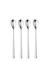 John Lewis Robert Welch Malvern Bright Stainless Steel Round Bowl Long Handled Spoons, Set of 4- Buy online at McGrocer