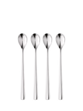 Robert Welch Malvern Bright stainless steel long handled spoons set of 4, imported from the UK