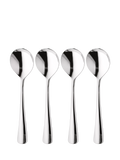 Robert Welch Malvern Bright soup spoons set of 4, imported from the UK