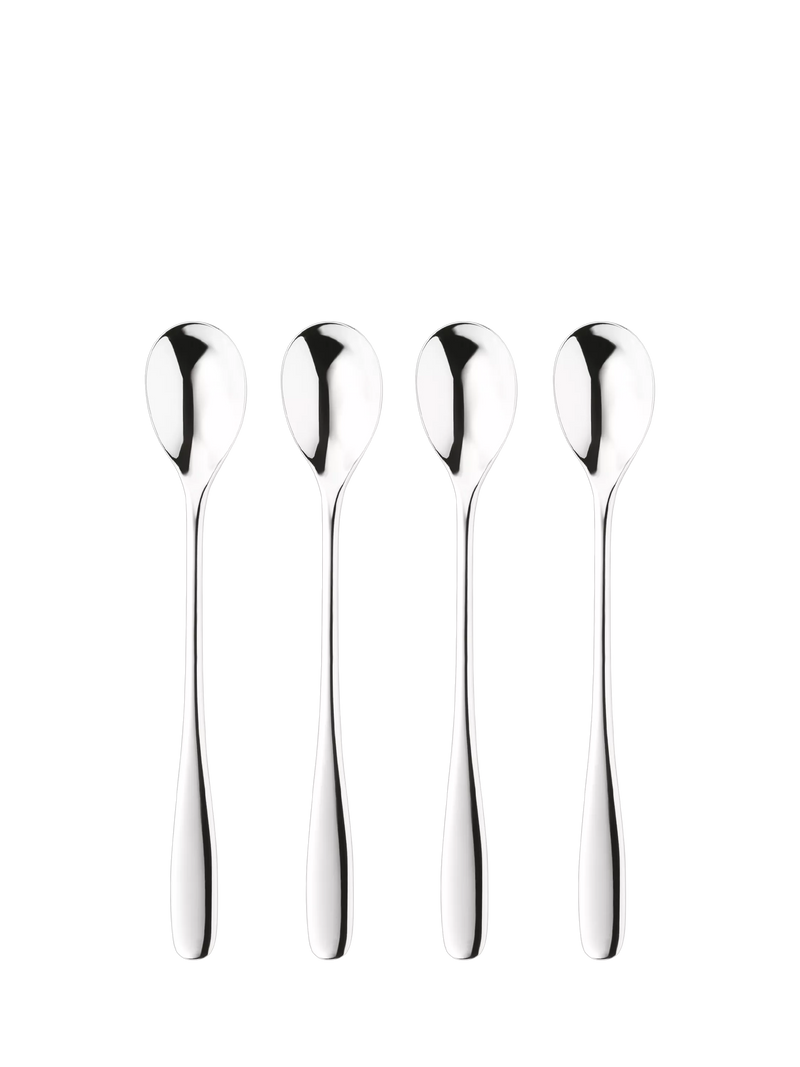 Robert Welch Stanton Bright stainless steel long handled spoons set (British brand)
