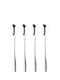 Robert Welch Stanton Bright stainless steel long handled spoons set (British brand)