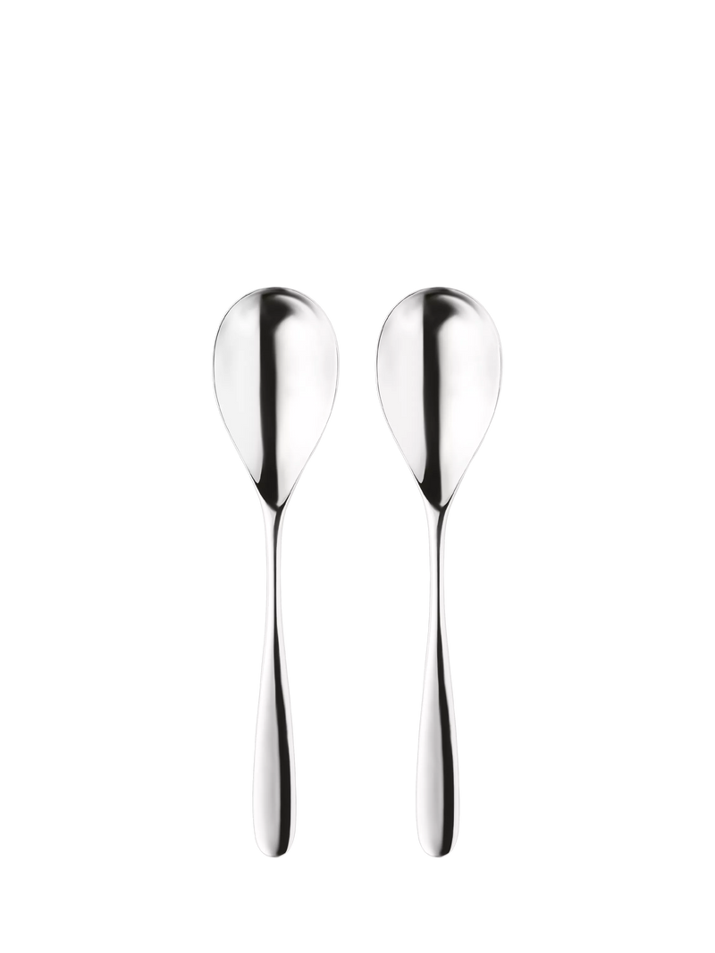Robert Welch Stanton Bright serving spoons set of two, imported from the UK