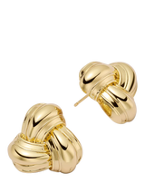 John Lewis Daisy London Mini Knot Stud Earrings - Gold- Buy online at McGrocer