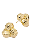 Daisy London knot stud earrings gold (British brand)
