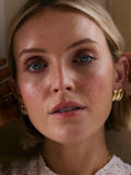Daisy London large cuff stud earrings gold, imported from the UK