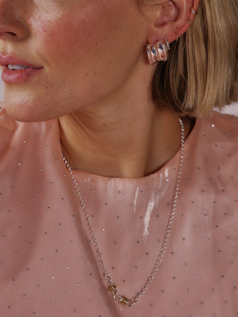Daisy London large cuff stud earrings, imported from the UK