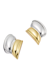John Lewis Daisy London Daisy x Polly Newman Large Cuff Studs Earrings Mixed Metal- Buy online at McGrocer