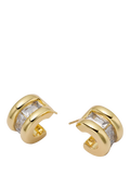 Daisy London mini hoop earrings gold with crystal accents, UK version