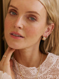 Daisy London mini hoop earrings gold with crystal accents, UK version