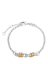 John Lewis Daisy London Light Knot Mixed Metal Bracelet Silver- Buy online at McGrocer