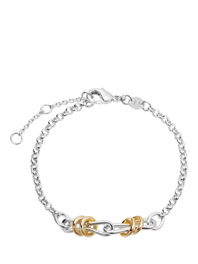 John Lewis Daisy London Light Knot Mixed Metal Bracelet Silver- Buy online at McGrocer