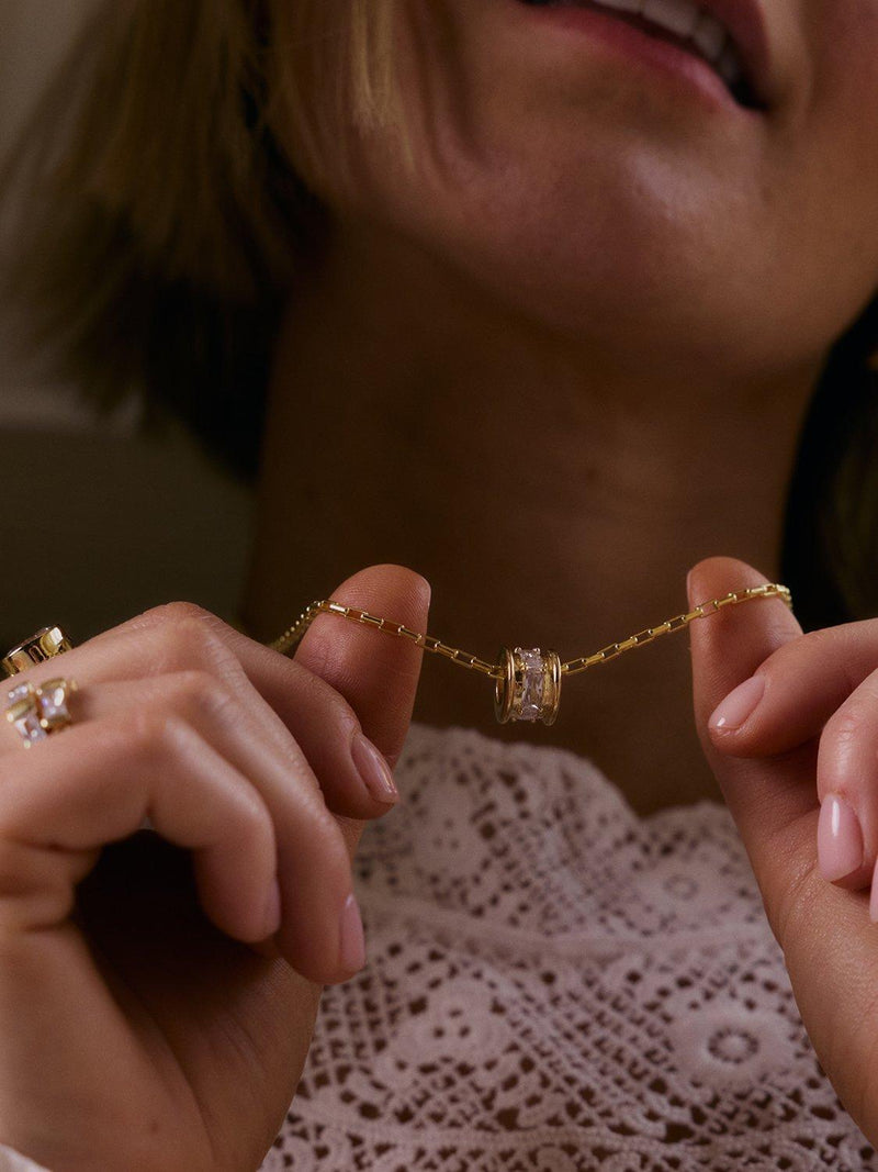 Daisy London gold crystal bead necklace, UK version