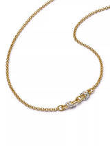John Lewis Daisy London Daisy x Polly Newman Light Mixed Metal Knot Necklace, Gold, 457-508mm- Buy online at McGrocer