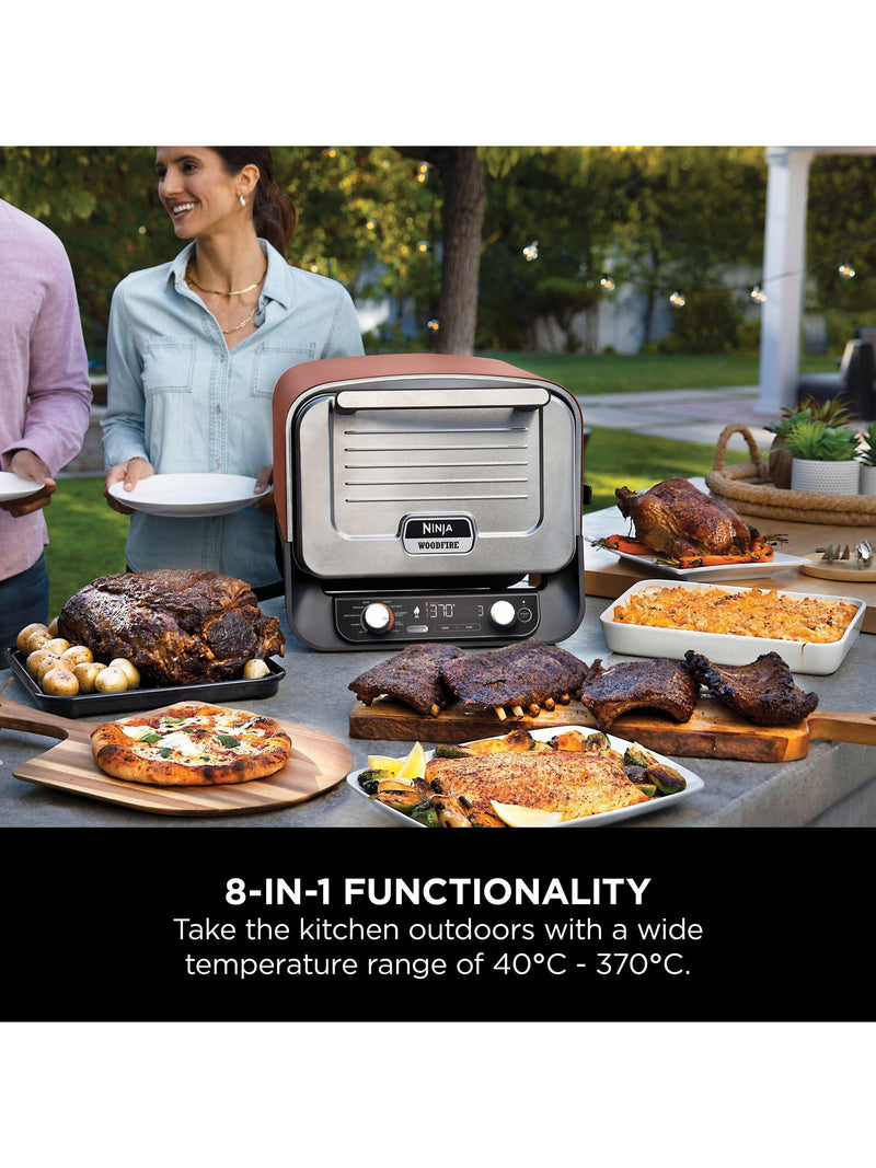 Ninja Woodfire outdoor oven 8-in-1 with cover (British brand)