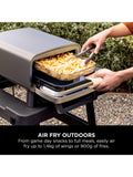 Ninja Artisan electric outdoor pizza oven 12-inch with cover and peel, imported from the UK