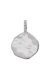 John Lewis Monica Vinader Siren Diamond Coin Pendant, Silver- Buy online at McGrocer