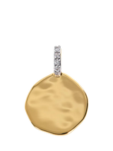 John Lewis Monica Vinader MV Siren Diamond Coin Pendant, Gold- Buy online at McGrocer