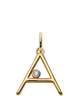 John Lewis Monica Vinader Solitaire Lab Grown Diamond Initial Pendant- Buy online at McGrocer