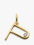 Monica Vinader initial pendant with lab grown diamond, UK version