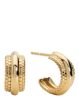 John Lewis Monica Vinader Heirloom Bold Huggie Hoop Earrings, Gold- Buy online at McGrocer