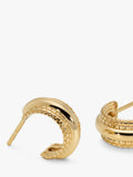 Monica Vinader Heirloom Bold Huggie Hoop Earrings gold, UK version