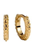 Monica Vinader heirloom mini huggie hoop earrings gold - British product