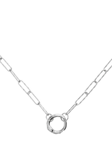John Lewis Monica Vinader Capture Alta Textured Chain Necklace in Silver, 48cm- Buy online at McGrocer