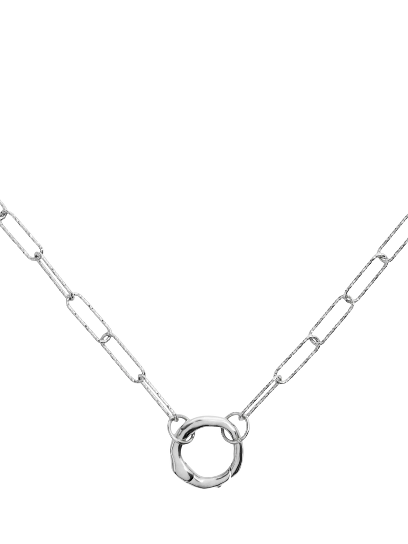 Monica Vinader Capture Alta textured chain necklace 48cm, imported from the UK