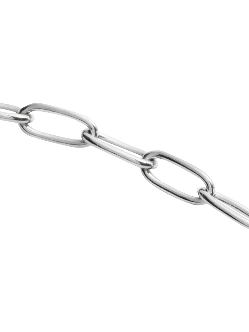 Monica Vinader silver chain necklace with charm clasp (British brand)