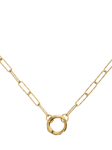 John Lewis Monica Vinader Capture Alta Textured Chain Necklace, Gold- Buy online at McGrocer